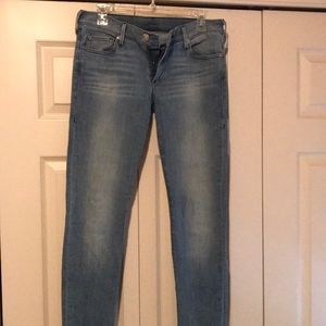 True Religion skinny straight leg jeans